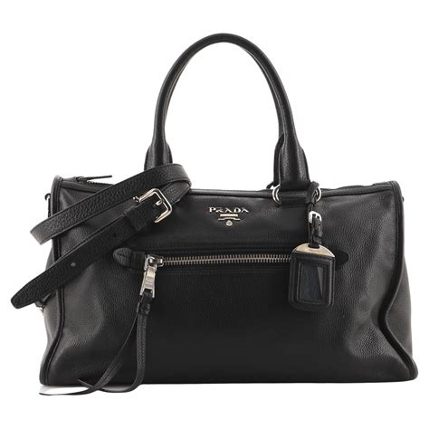 prada vitello phenix satchel|PRADA Vitello Phenix Bauletto Black 1498846 .